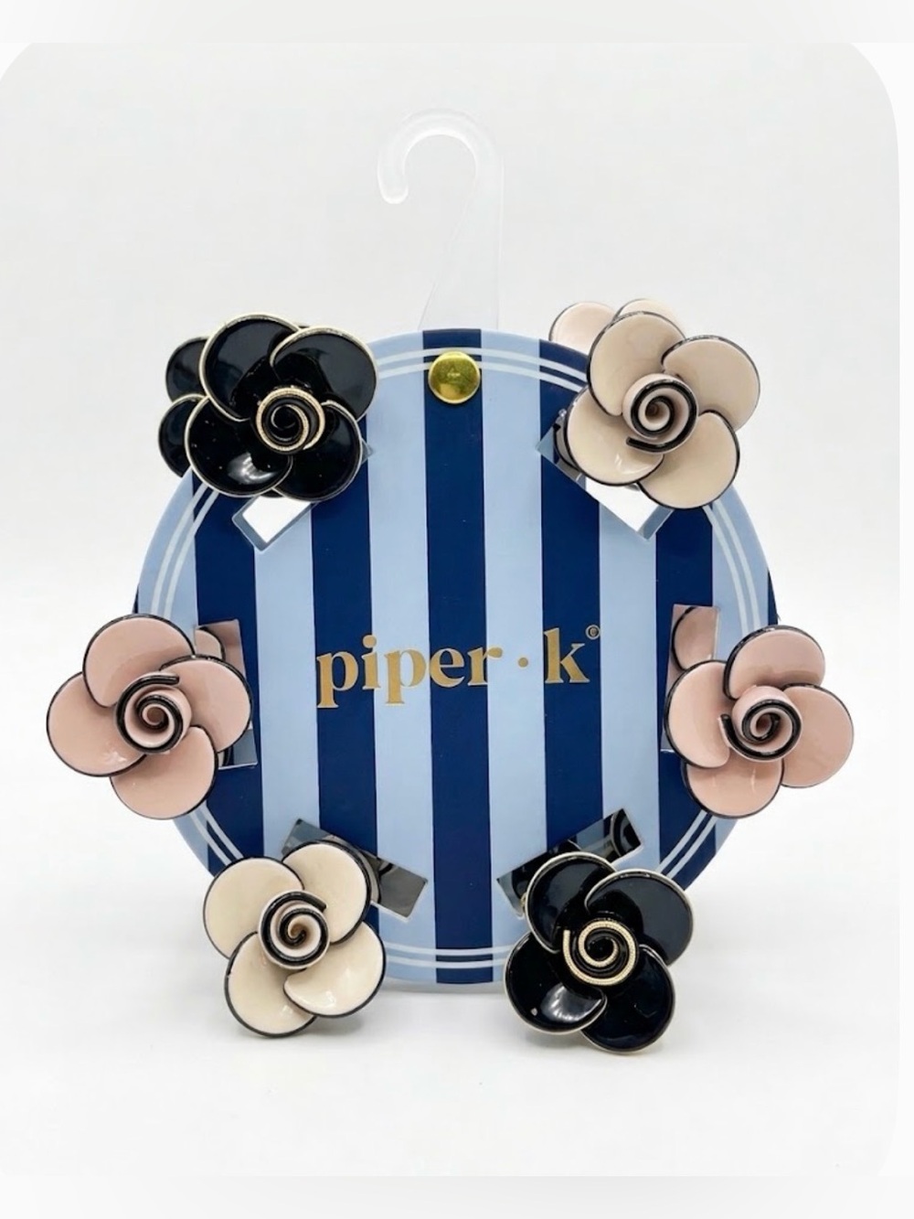 NWT ⚜️🖤⚜️ Piper K Floral Hair Claw Mini Clips Set of 6